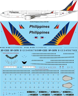 1:144 Philippine Airlines Airbus A.330-300