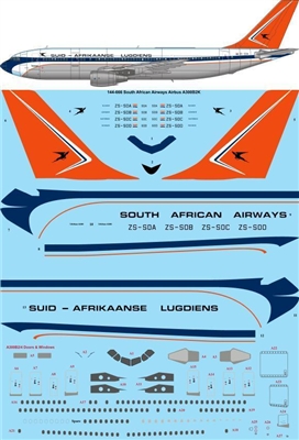 1:144 South African Airways Airbus A300B2K