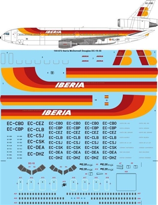 1:144 Iberia McDonnell Douglas DC-10-30