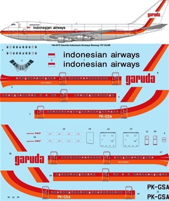 1:144 Garuda Indonesia  Boeing 747-200B