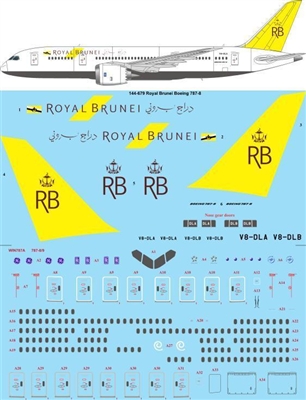 1:144 Royal Brunei Boeing 787-800