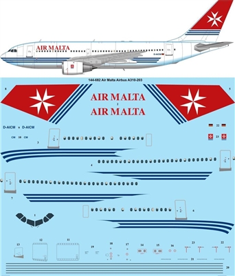 1:144 Air Malta Airbus A.310-200