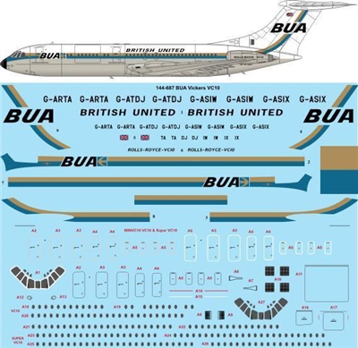 1:144 British United Vickers VC-10