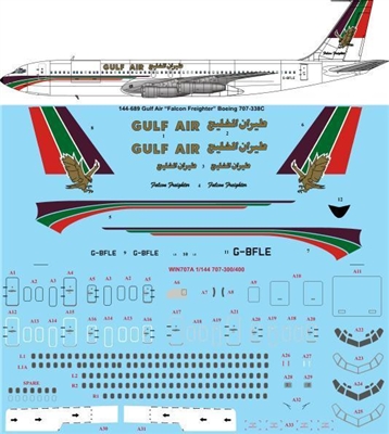 1:144 Gulf Air Cargo Boeing 707-320C