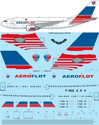 1:144 Aeroflot Airbus A.310-300