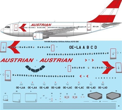 1:144 Austrian Airlines Airbus A.310-300