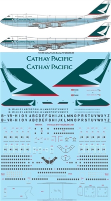 1:144 Cathay Pacific Boeing 747-200/-300/-400