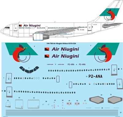 1:144 Air Niugini Airbus A.310-300
