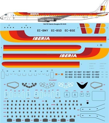1:144 Iberia Douglas DC-8-63