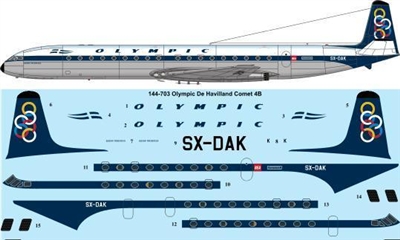 1:144 Olympic Airlines Dh.106 Comet 4B