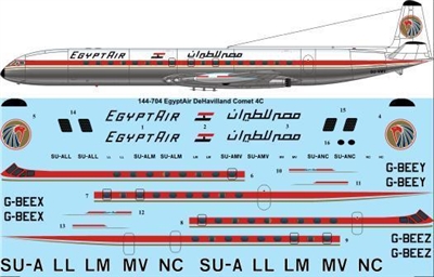1:144 Egypt Air Dh.106 Comet 4C