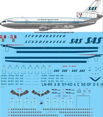 1:144 Scandinavian Airline System McDD DC-10-30