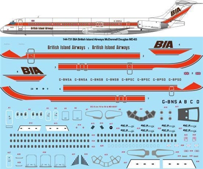 1:144 British Island Airways McDD MD80