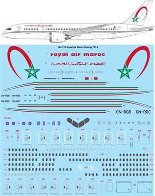 1:144 Royal Air Maroc Boeing 787-8