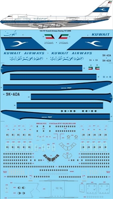 1:144 Kuwait Airways Boeing 747-200B
