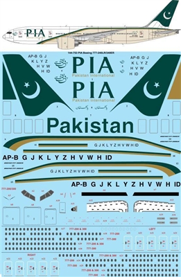 1:144 Pakistan International Airlines Boeing 777-200LR/-300LR