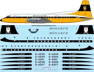 1:144 Monarch Br.175 Britannia 312 (Roden)