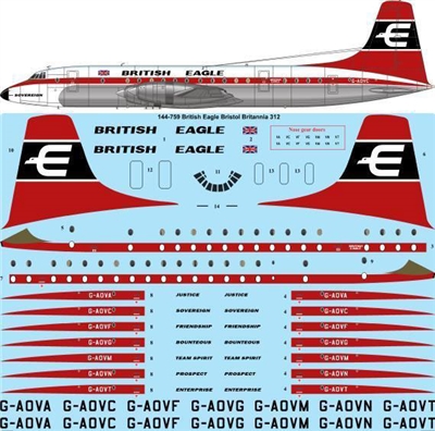 1:144 British Eagle Airways Br.175 Britannia 312 (Roden)
