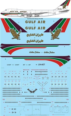 1:144 Gulf Air Boeing 747-200B