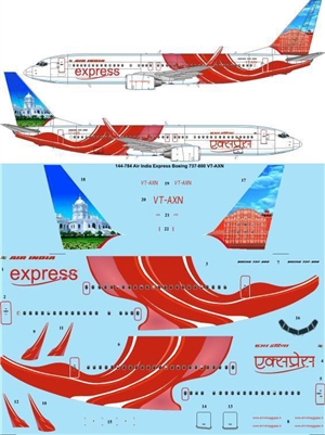 1:144 Air India Express Boeing 737-800 VT-AXN 'Hawa Mahal'