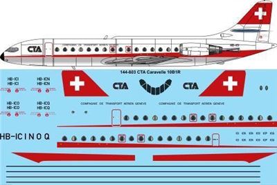 1:144 CTA Se.210 Caravelle 10B1R
