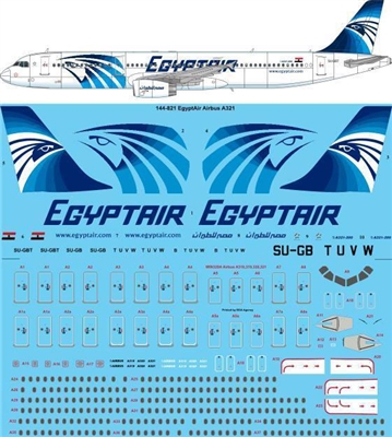 1:144 Egyptair (2008 cs) Airbus A.321