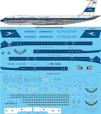 1:144 Kuwait Airways Boeing 707-320C