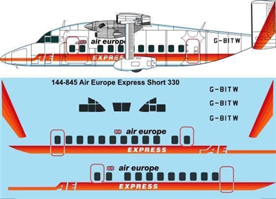 1:144 Air Europe Express Shorts 330