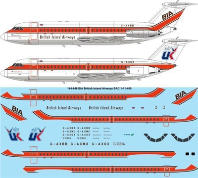 1:144 British Island Airways / Air UK BAC 1-11-400