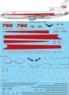 1:144 Trans World Airlines (twin globe) L.1011 Tristar