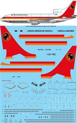 1:144 TAAG Angola Airlines L.1011 Tristar 500