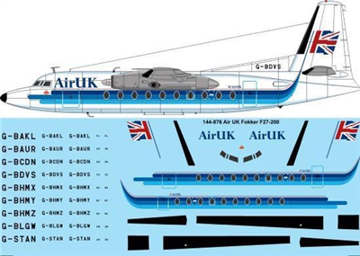 1:144 Air UK Fokker F.27-200 Friendship