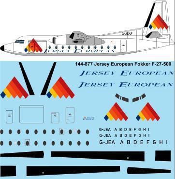 1:144 Jersey European Airways Fokker F.27-500 Friendship
