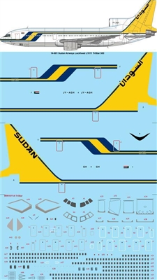 1:144 Sudan Airways L.1011 Tristar 500