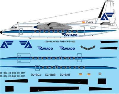 1:144 Aviaco Fokker F.27-600 Friendship