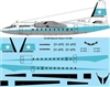 1:144 Maersk Fokker F.27-600 Friendship