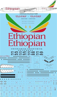 1:144 Ethiopian Airlines Boeing 777-300ER