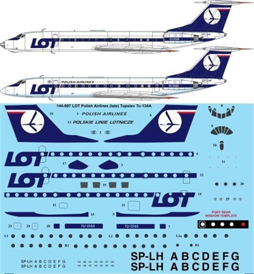 1:144 LOT Polish (final cs) Tupolev Tu.134A