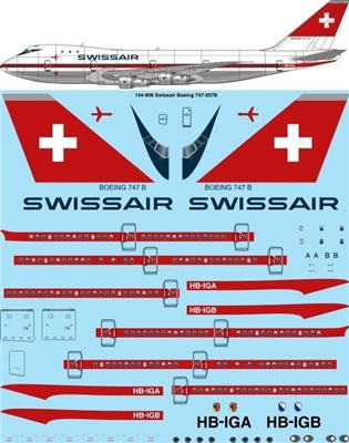 1:144 Swissair (delivery cs) Boeing 747-257B
