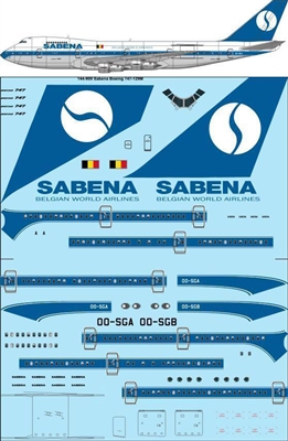 1:144 Sabena (later cs) Boeing 747-129