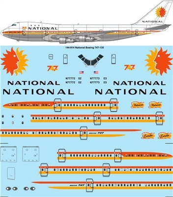 1:144 National Airlines Boeing 747-135