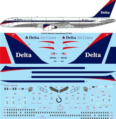 1:144 Delta Airlines Boeing 757-200