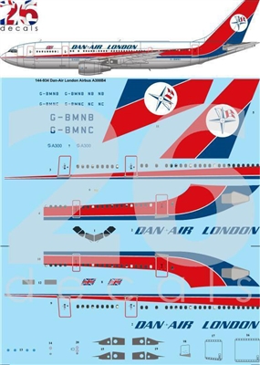 1:144 Dan Air London Airbus A.300B4
