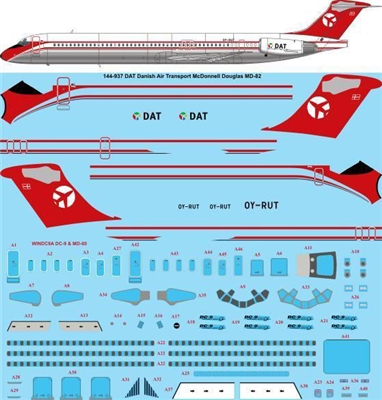 1:144 Danish Air Transport McDD MD80