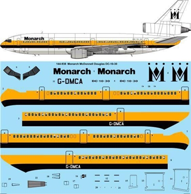 1:144 Monarch Airlines McDD DC-10-30