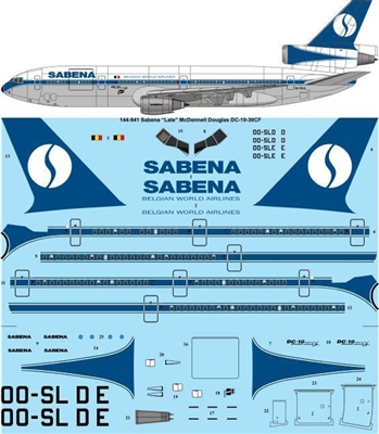1:144 SABENA (later cs) McDD DC-10-30CF