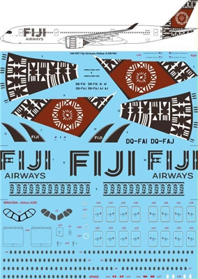 1:144 Fiji Airways Airbus A.350-900