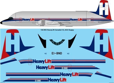 1:144 Heavylift Conroy CL44-0 Guppy