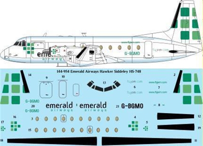 1:144 Emerald Airways HS.748 Srs 2