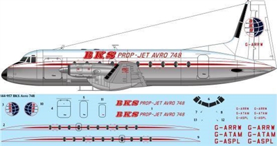 1:144 BKS Air Transport Avro 748 (HS.748) (Authentic Airliners kit)